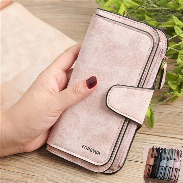 Tohuu Women's Small Wallet Ladies Pocket Leather Purse with Embroidered  Heart Pattern Change Pouch Credit Card Holder Mini Trifold Purse with Wrist  Strap there - Walmart.com